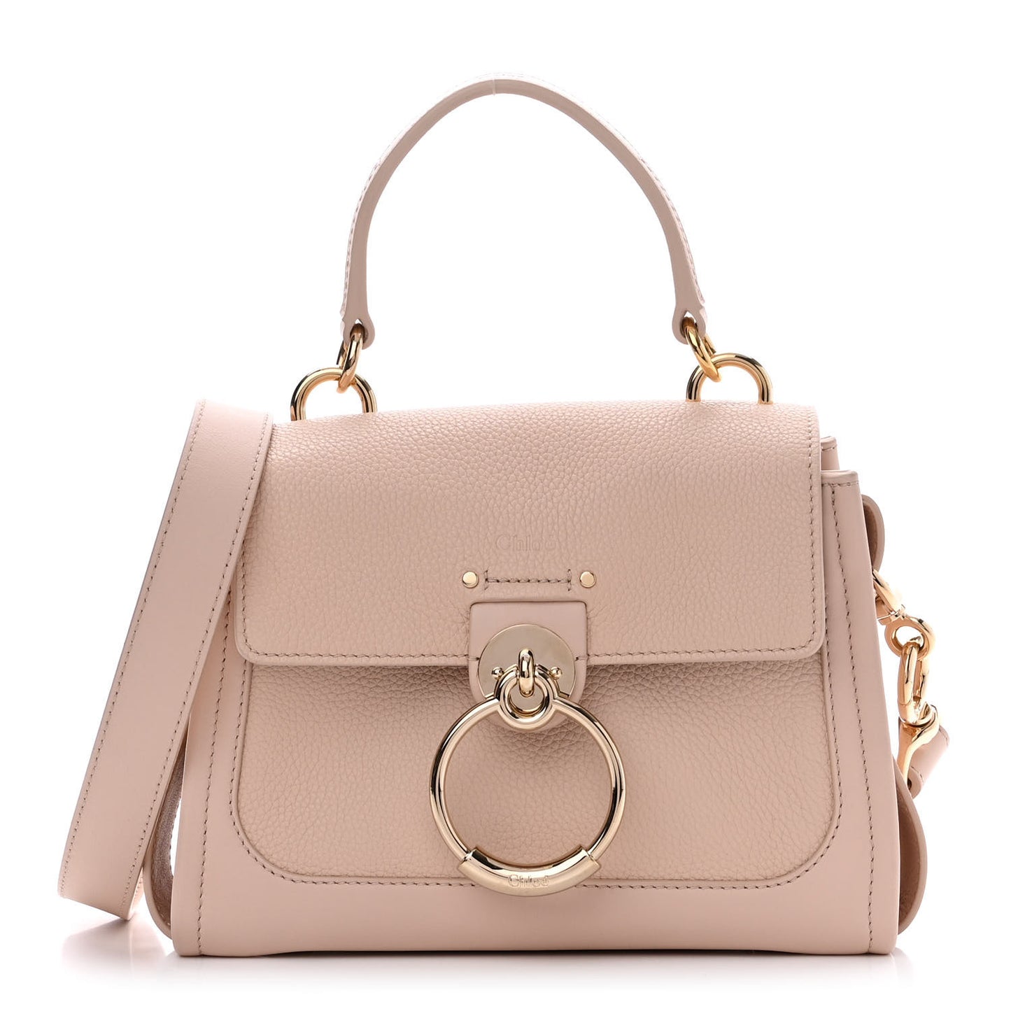 Calfskin Mini Tess Day Bag Cement Pink