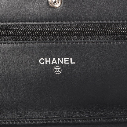 Chanel Caviar Timeless CC Wallet On Chain WOC Black 6 of 9