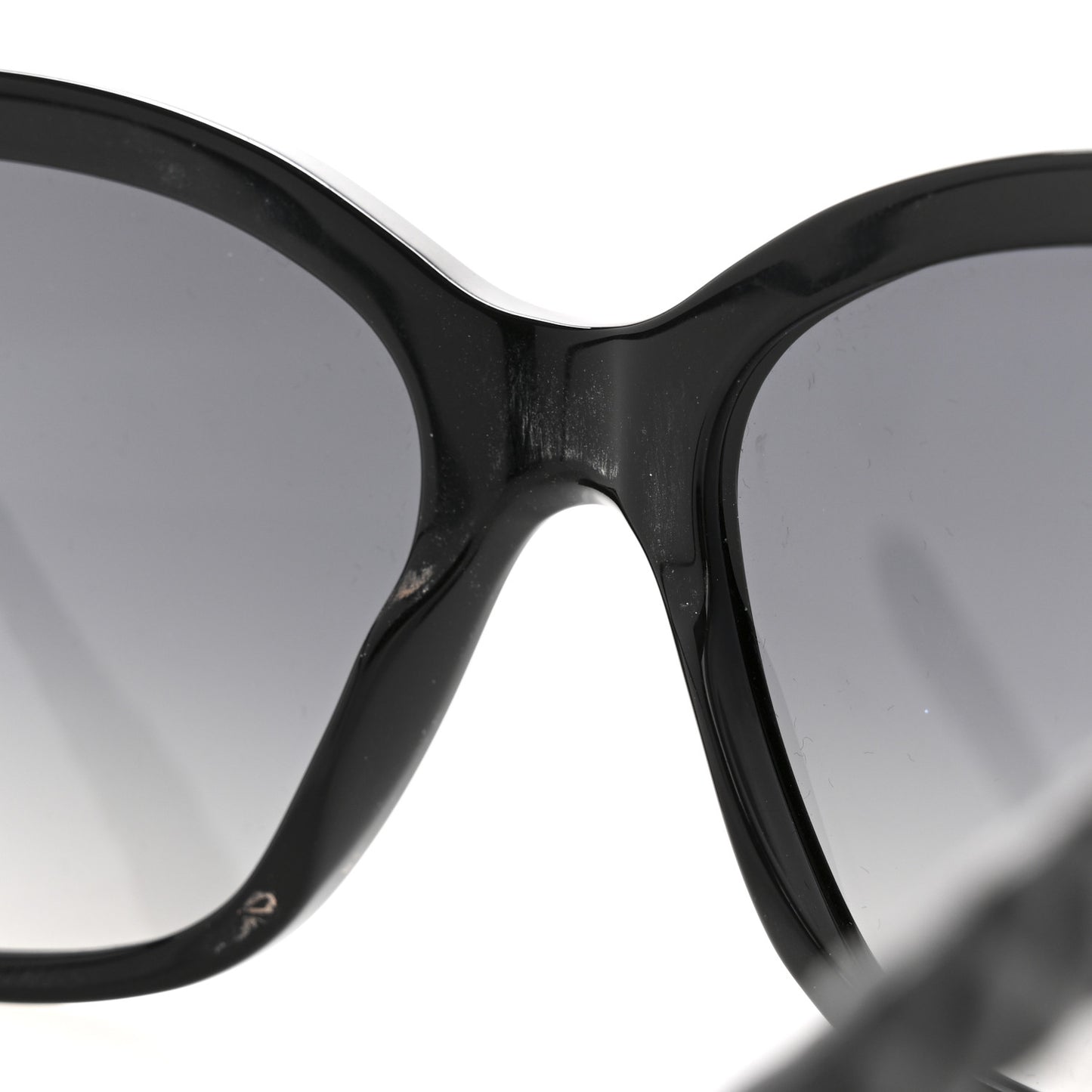 Acetate Quilted Polarized Butterfly CC Sunglasses 5288-Q Black