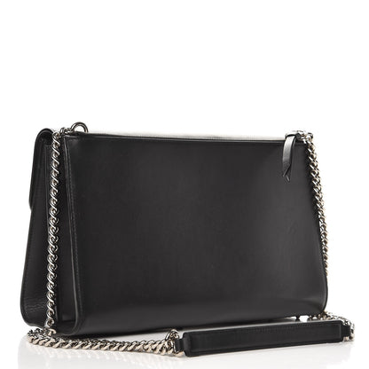 Gucci Moon Calfskin Medium Interlocking G Shoulder Bag Black 3 of 11