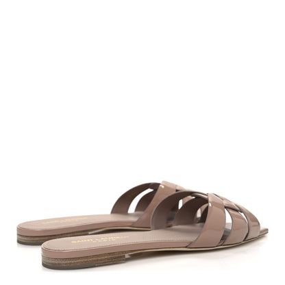 Saint Laurent Patent Tribute 05 Slide Sandals 37 Dark Pink 5 of 11