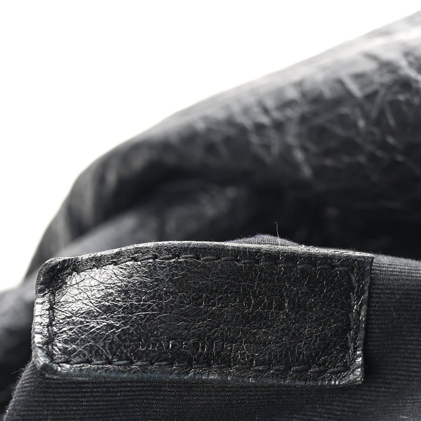 Crinkled Calfskin Matelasse Monogram Large Niki Chain Satchel Black