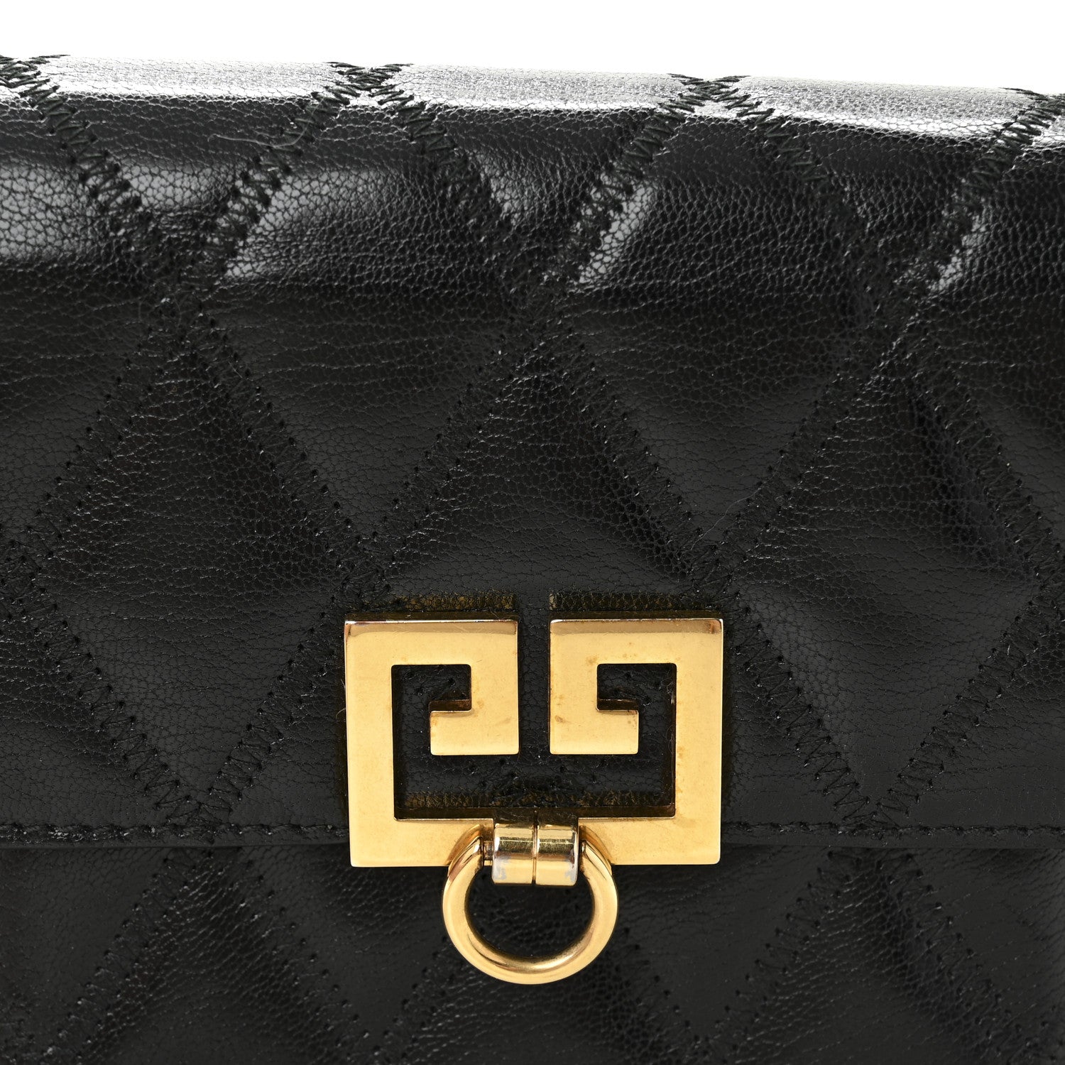 Givenchy Goatskin Quilted GV3 Mini Pocket Convertible Bag Black 7 of 11