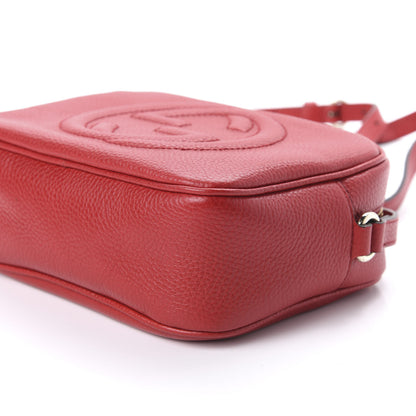 Gucci Pebbled Calfskin Small Soho Disco Bag Tabasco Red 7 of 10