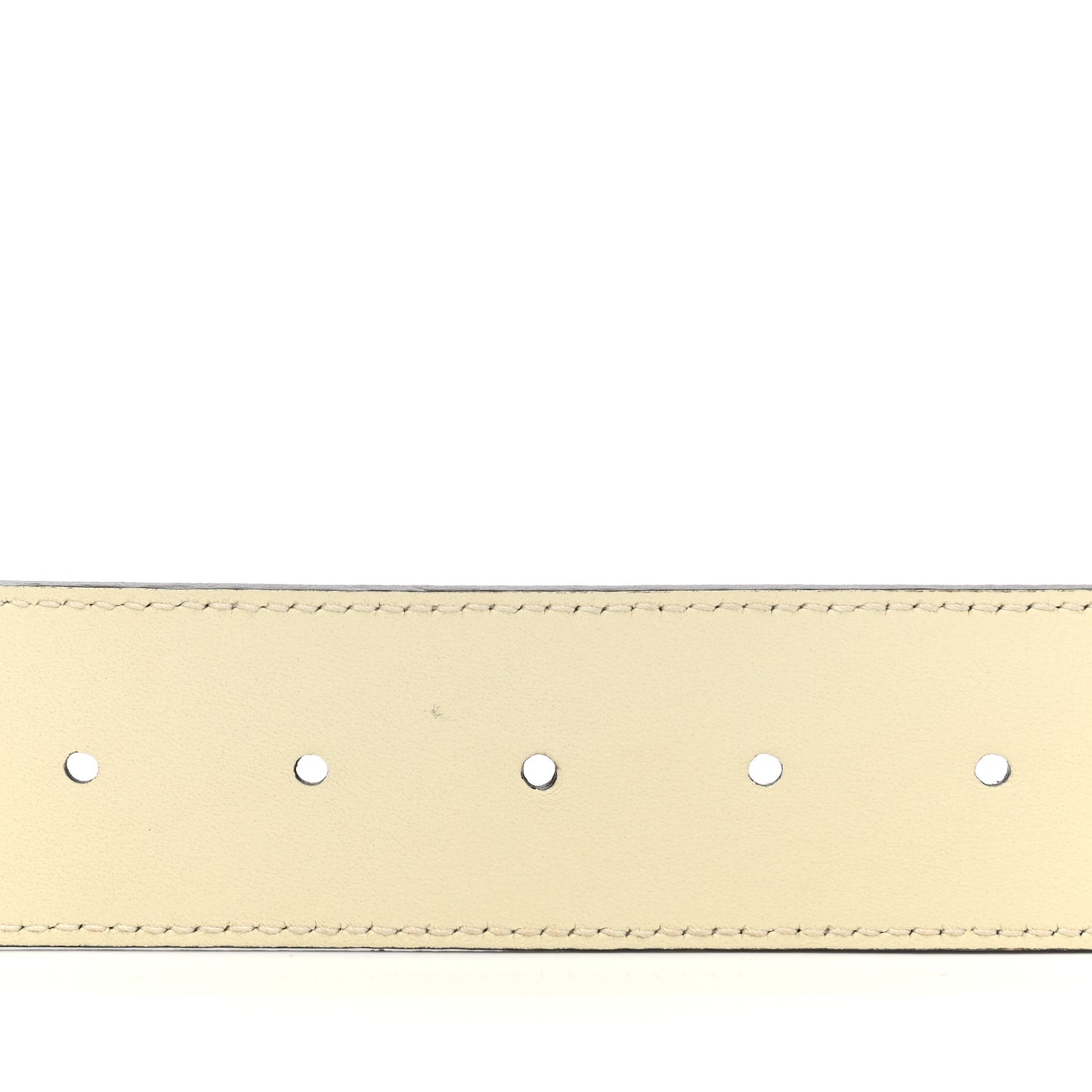 Calfskin Double G 40mm Belt 85 34 Mystic White