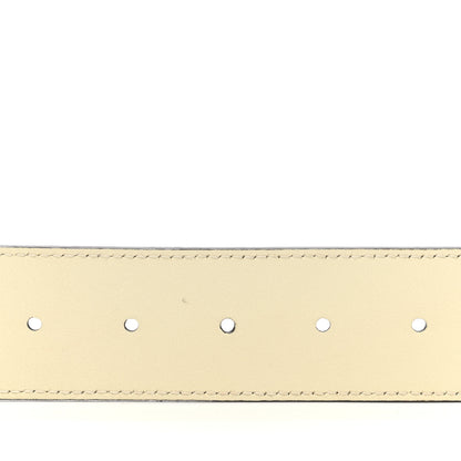 Gucci Calfskin Double G 40mm Belt 85 34 Mystic White 4 of 8