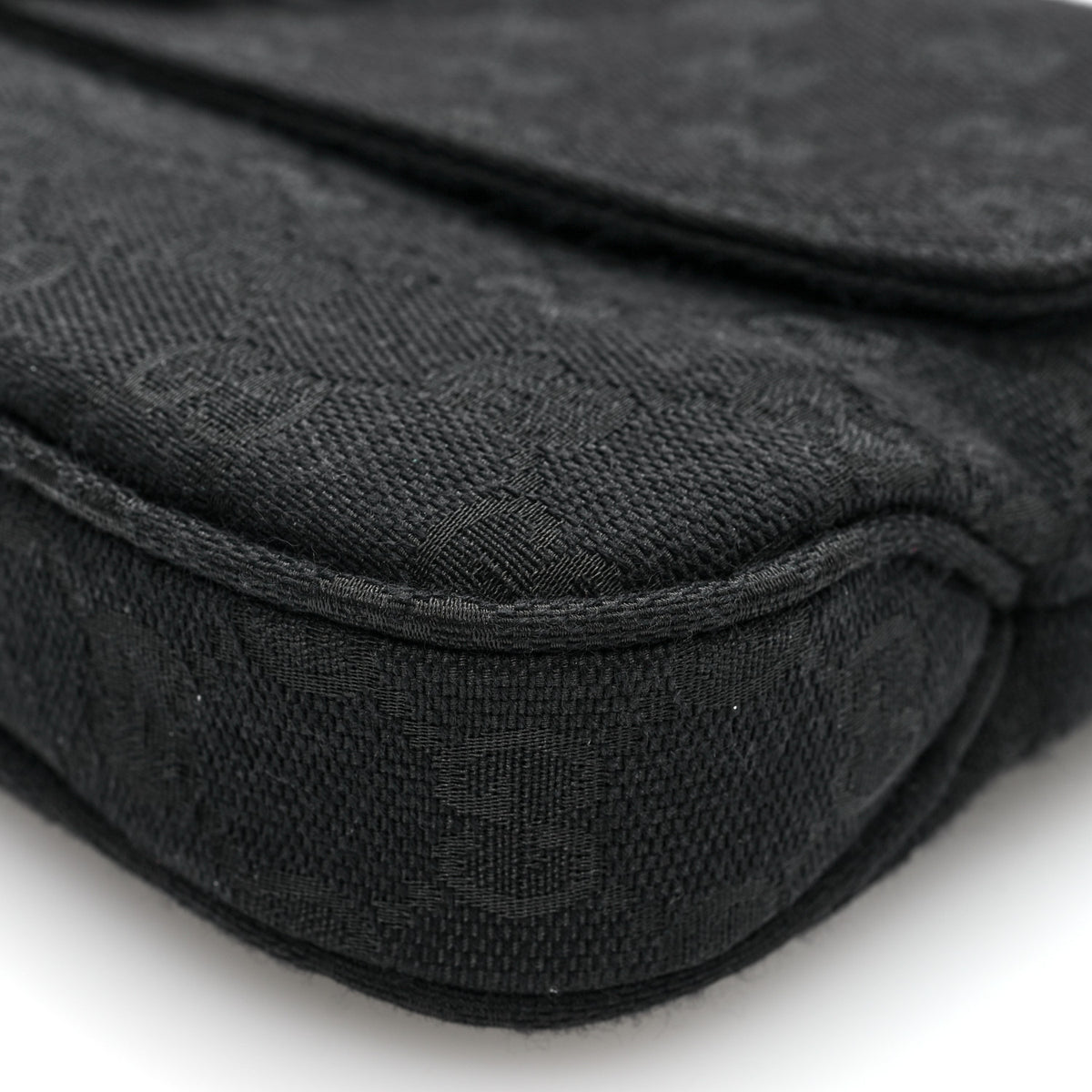 Monogram Medium Aperitivo Shoulder Bag  Black