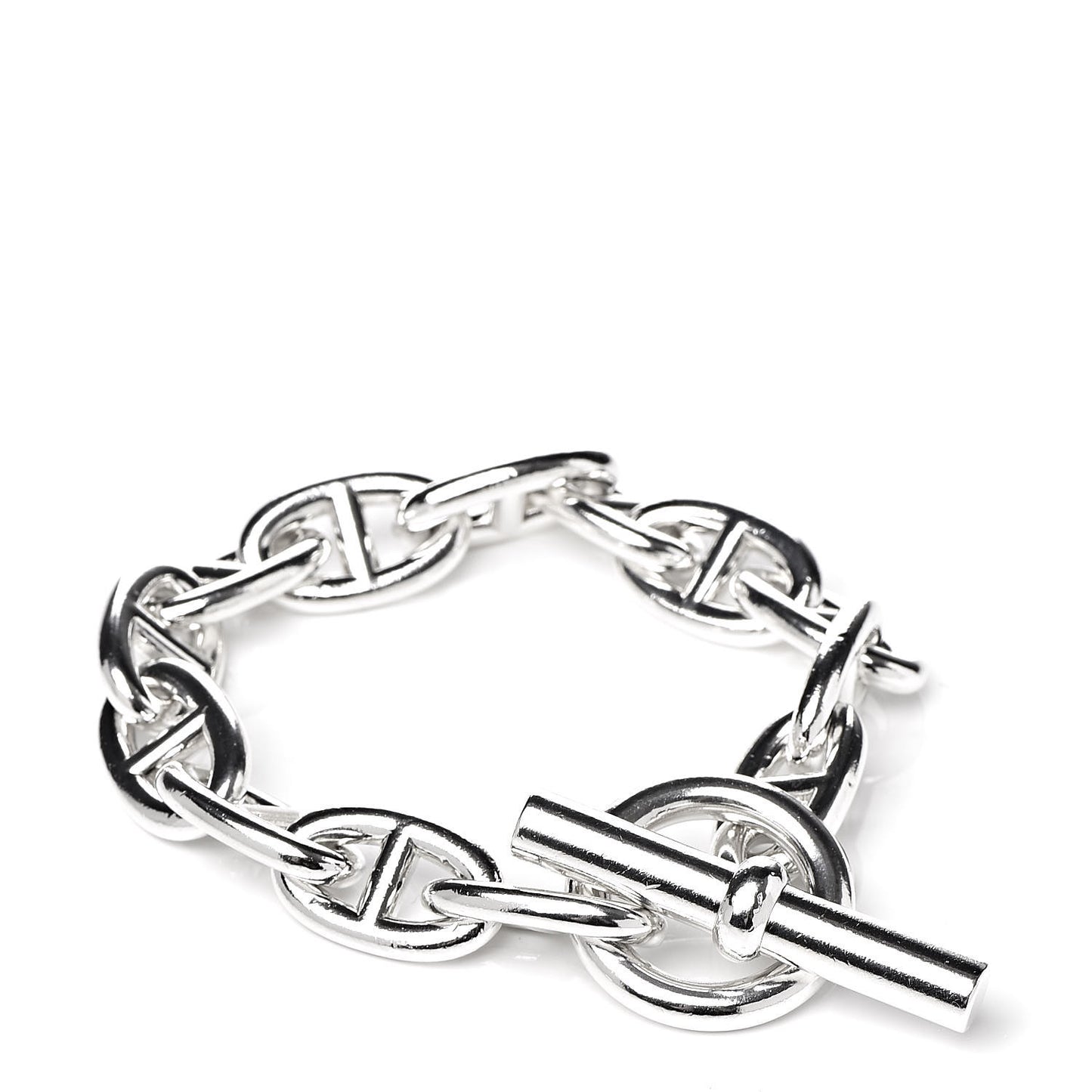Sterling Silver Very Large Chaine D'Ancre Bracelet 13