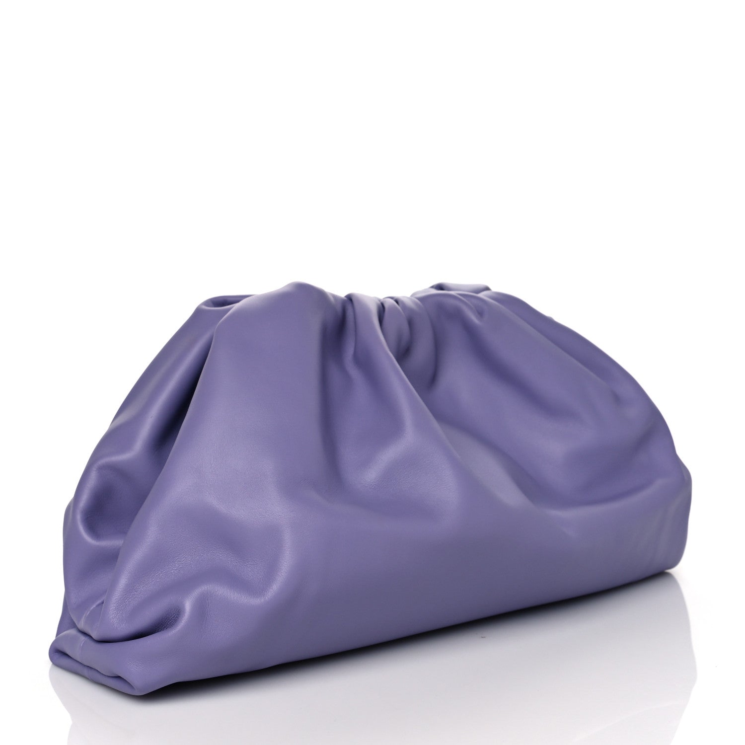 Bottega Veneta Smooth Butter Calf The Pouch Oversized Clutch Lavender 2 of 10