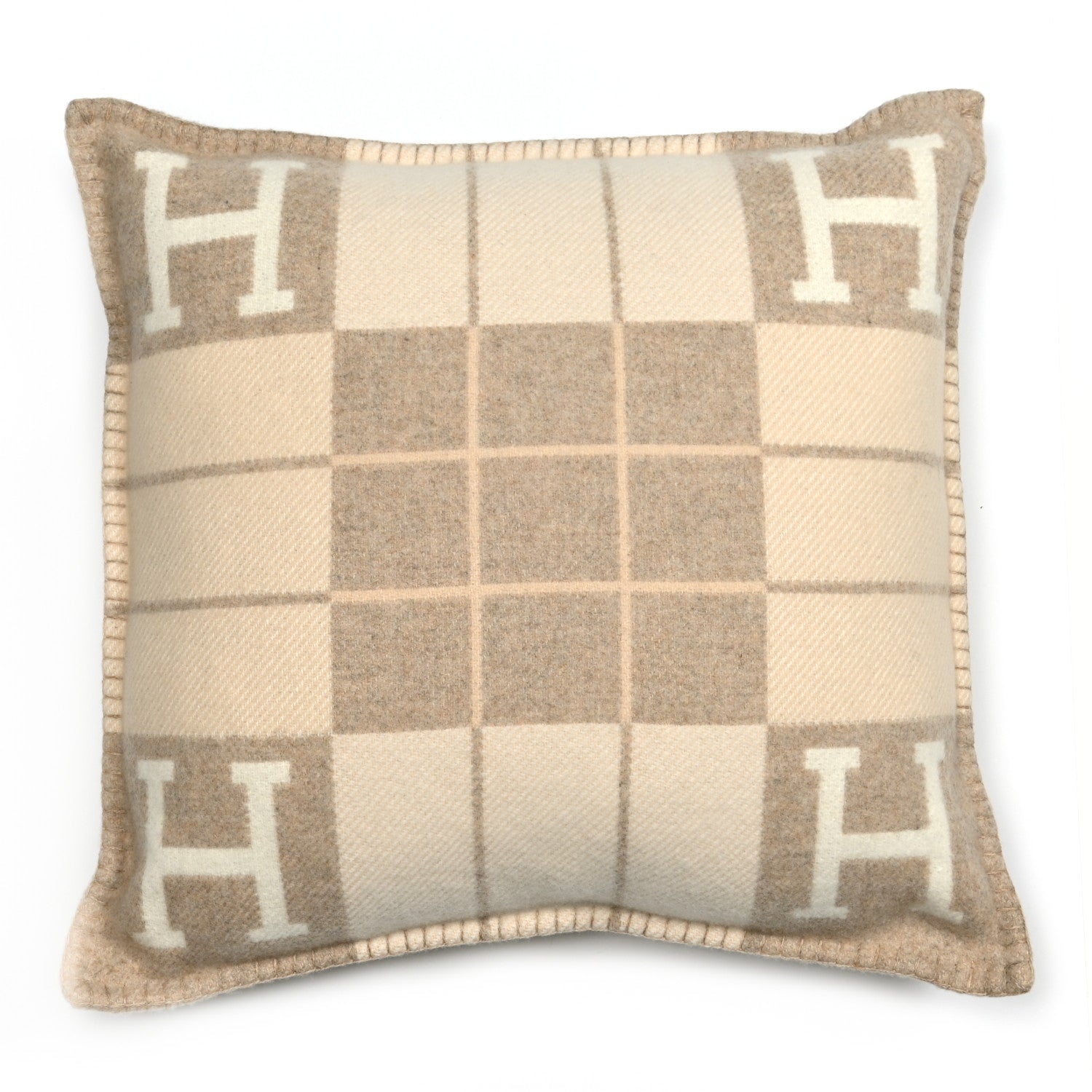 Hermes Wool Cashmere Avalon III Pillow PM Coco Camomille 1 of 3