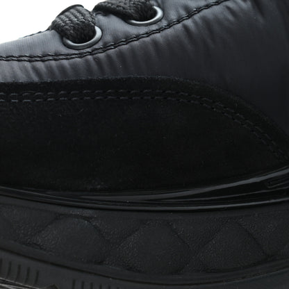 Chanel Nylon Suede Calfskin CC Sneakers 35 Black 11 of 11