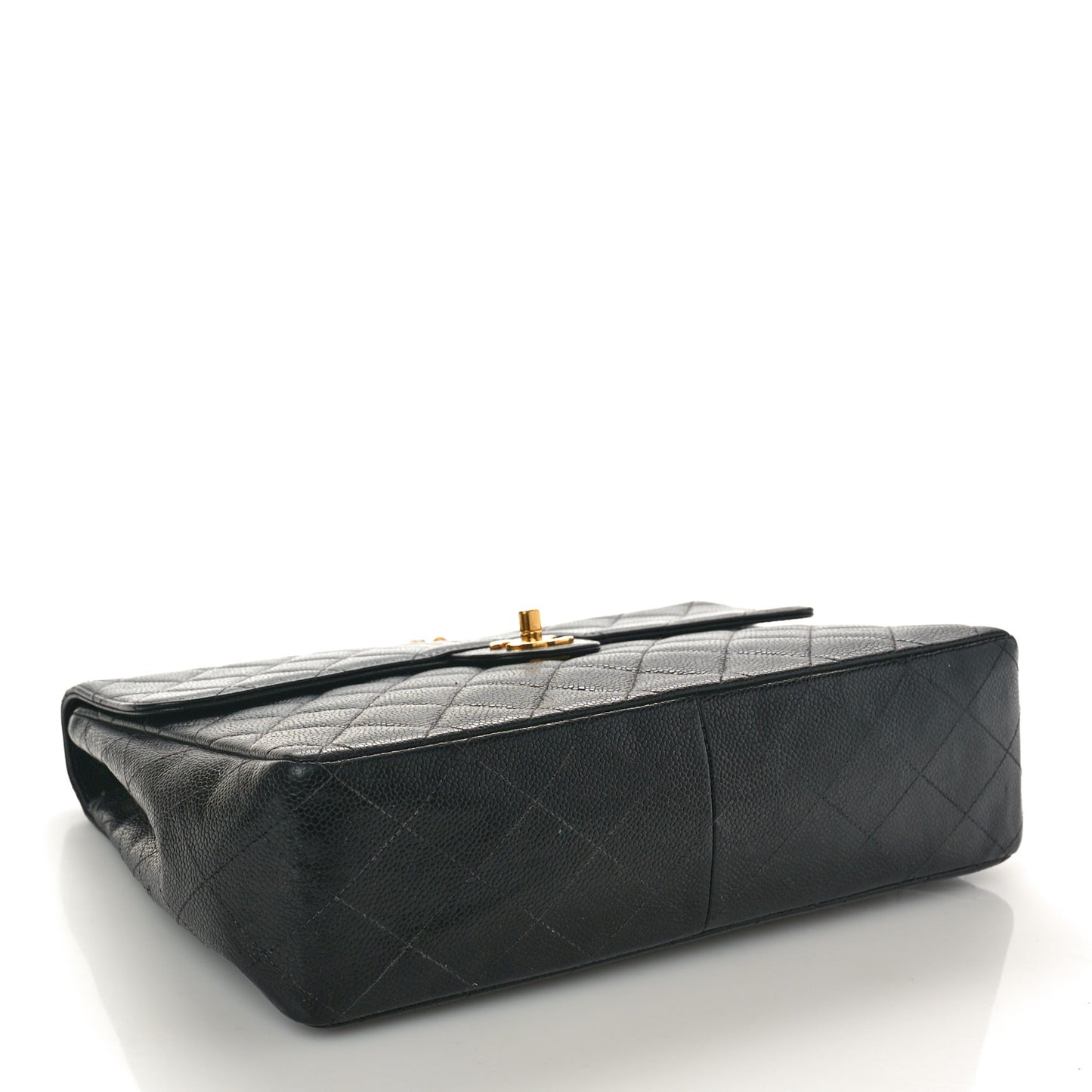 Caviar Quilted Jumbo Single Flap Black