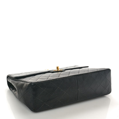 Chanel Caviar Quilted Jumbo Single Flap Black 4 of 13