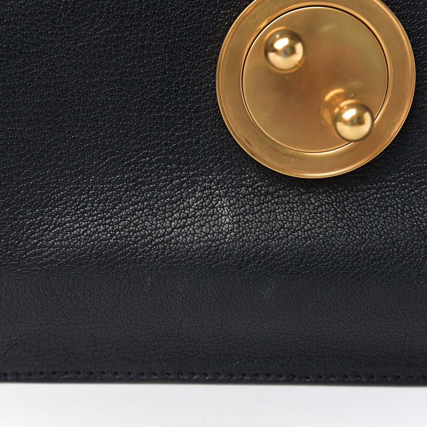 Goatskin Medium Mily Shoulder Bag Black