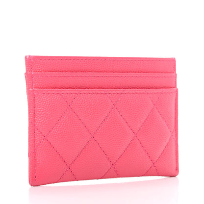 Chanel Caviar Quilted French New Wave Card Holder Rose 3 of 8
