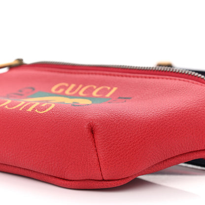 Gucci Grained Calfskin Small Logo Belt Bag Hibiscus Red 9 of 9