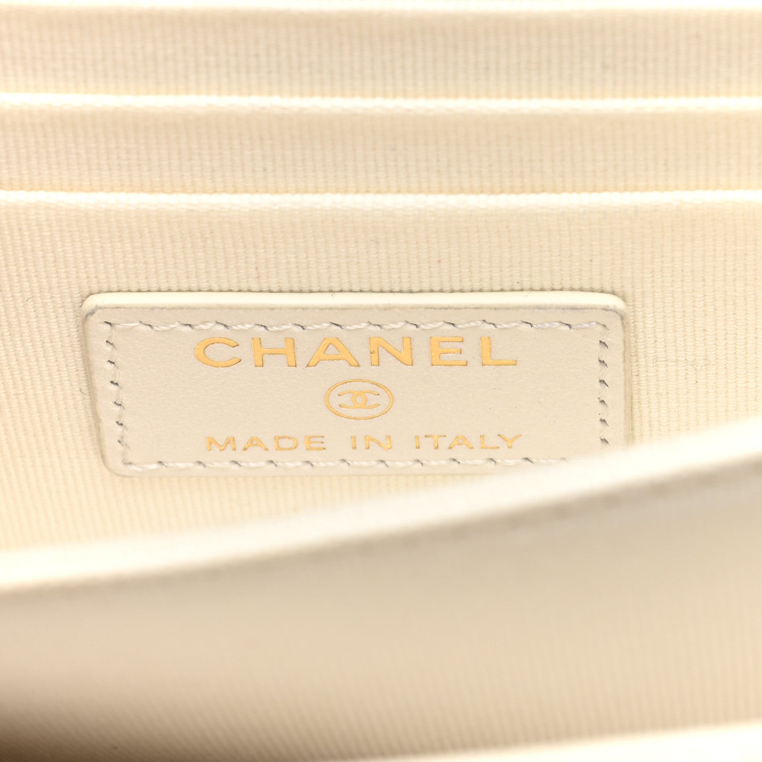 Chanel Caviar Quilted Mini Boy Wallet On Chain WOC White 6 of 10