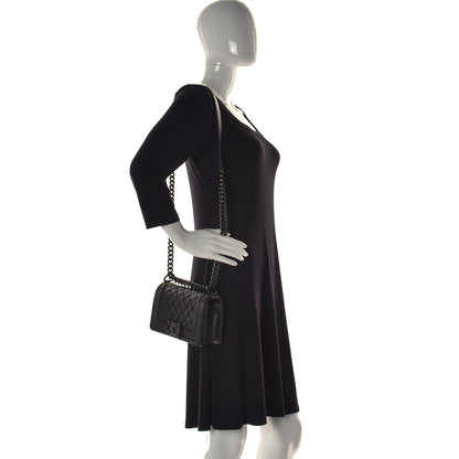 Chanel Caviar Quilted Small Boy Flap So Black 2 of 10