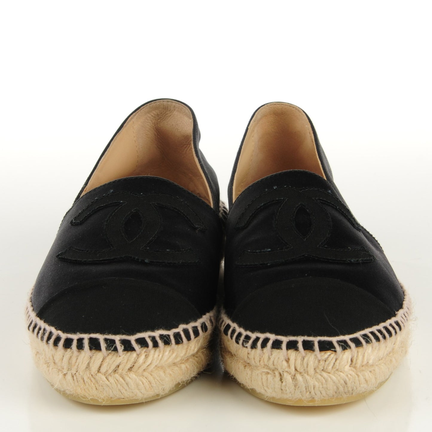 Satin CC Espadrilles 37 Black