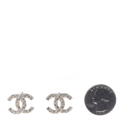 Chanel Crystal CC Earrings Gold 2 of 5