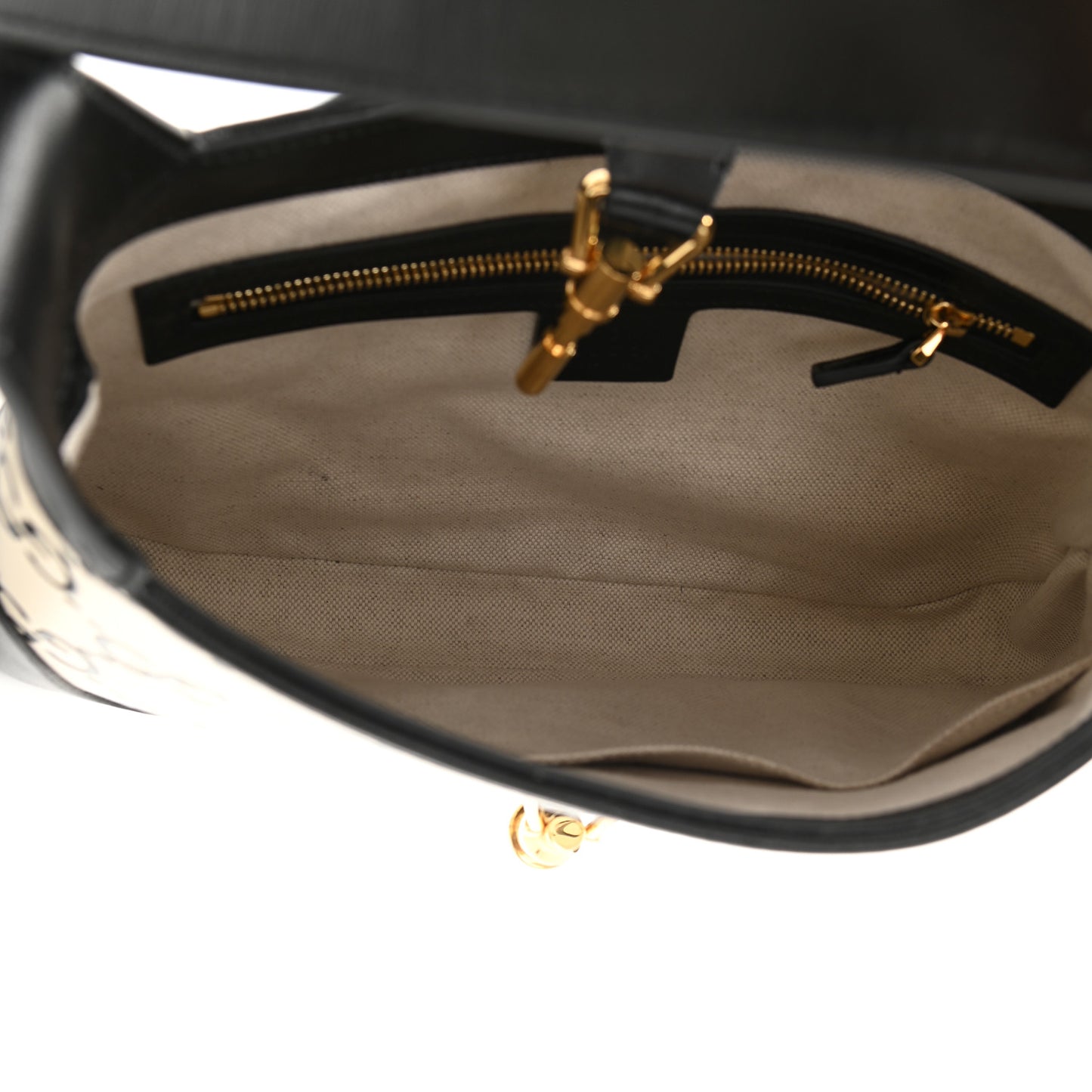 Azalea Calfskin GG Monogram Bi-Color Debossed Small Jackie 1961 Hobo Mystic White Black