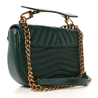 Louis Vuitton Calfskin New Wave Chain PM Emerald 3 of 10