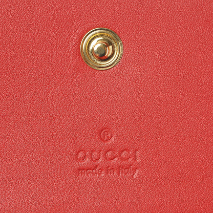 Gucci GG Supreme Monogram Blooms Card Case Beige Blue Navy Hibiscus Red 6 of 9