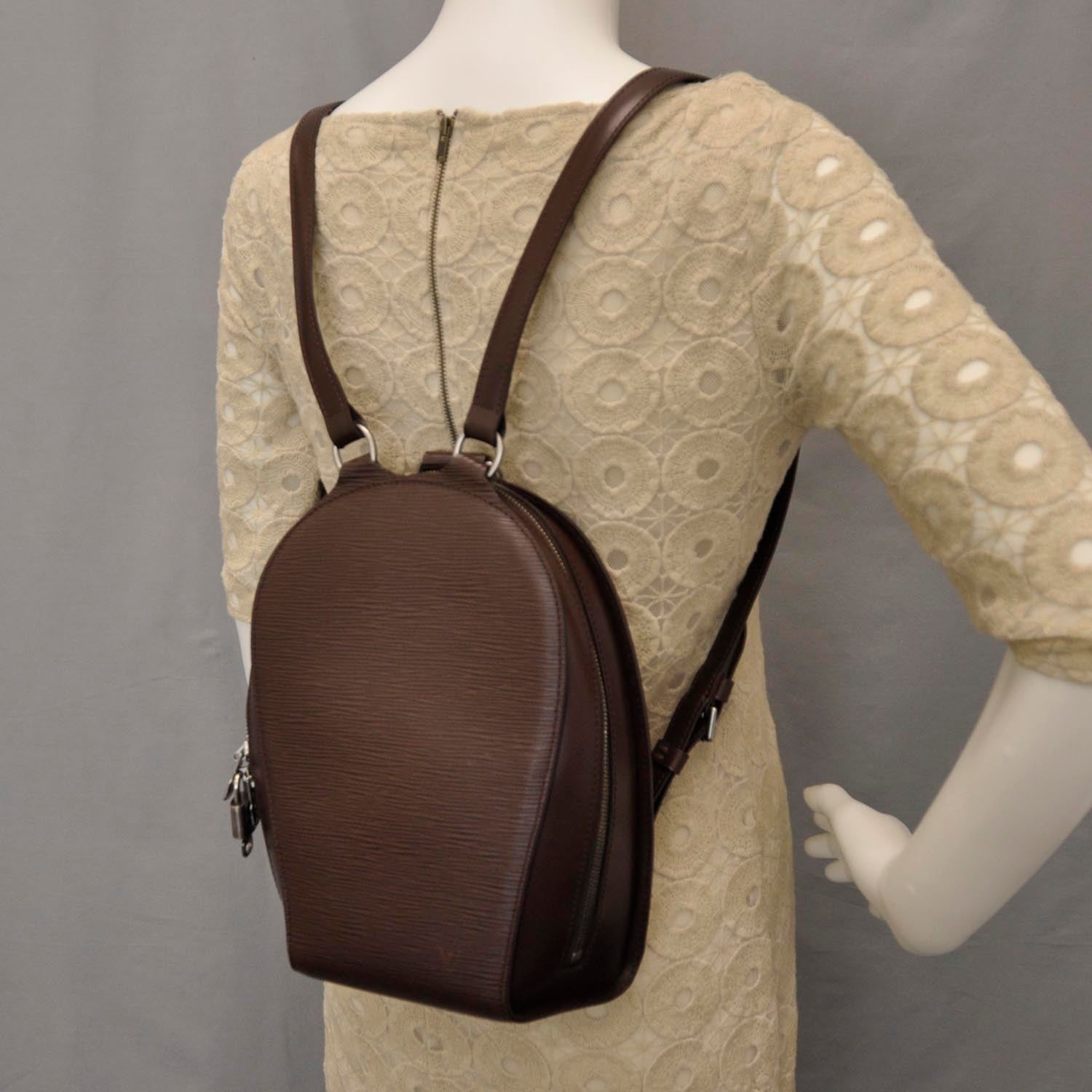 Louis Vuitton Epi Mabillon Backpack Moka 2 of 7