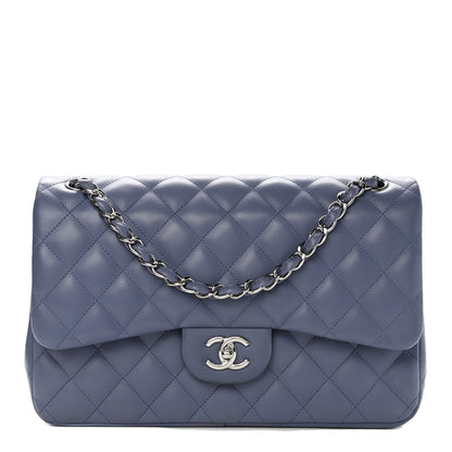 Chanel Lambskin Quilted Jumbo Double Flap Light Purple 1 of 7