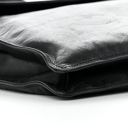 Chanel Calfskin Embossed CC Messenger Bag Black 9 of 15