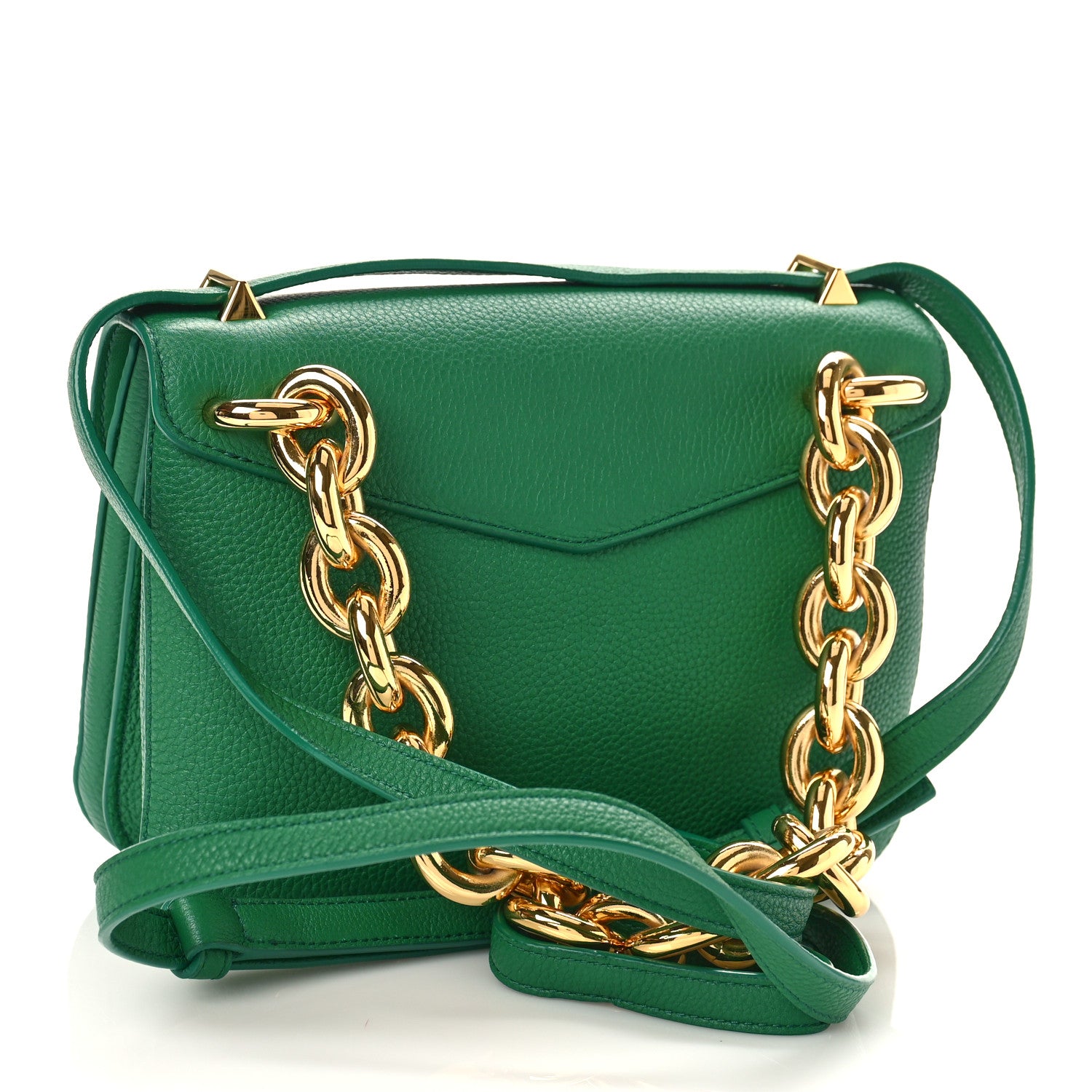 Bottega Veneta Calfskin Mount Envelope Bag Jungle 3 of 10