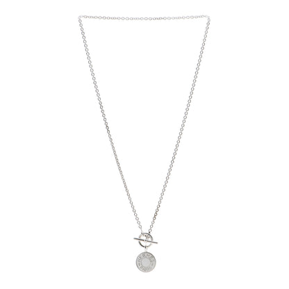 Hermes Sterling Silver Amulettes H Confettis Pendant Necklace 3 of 4