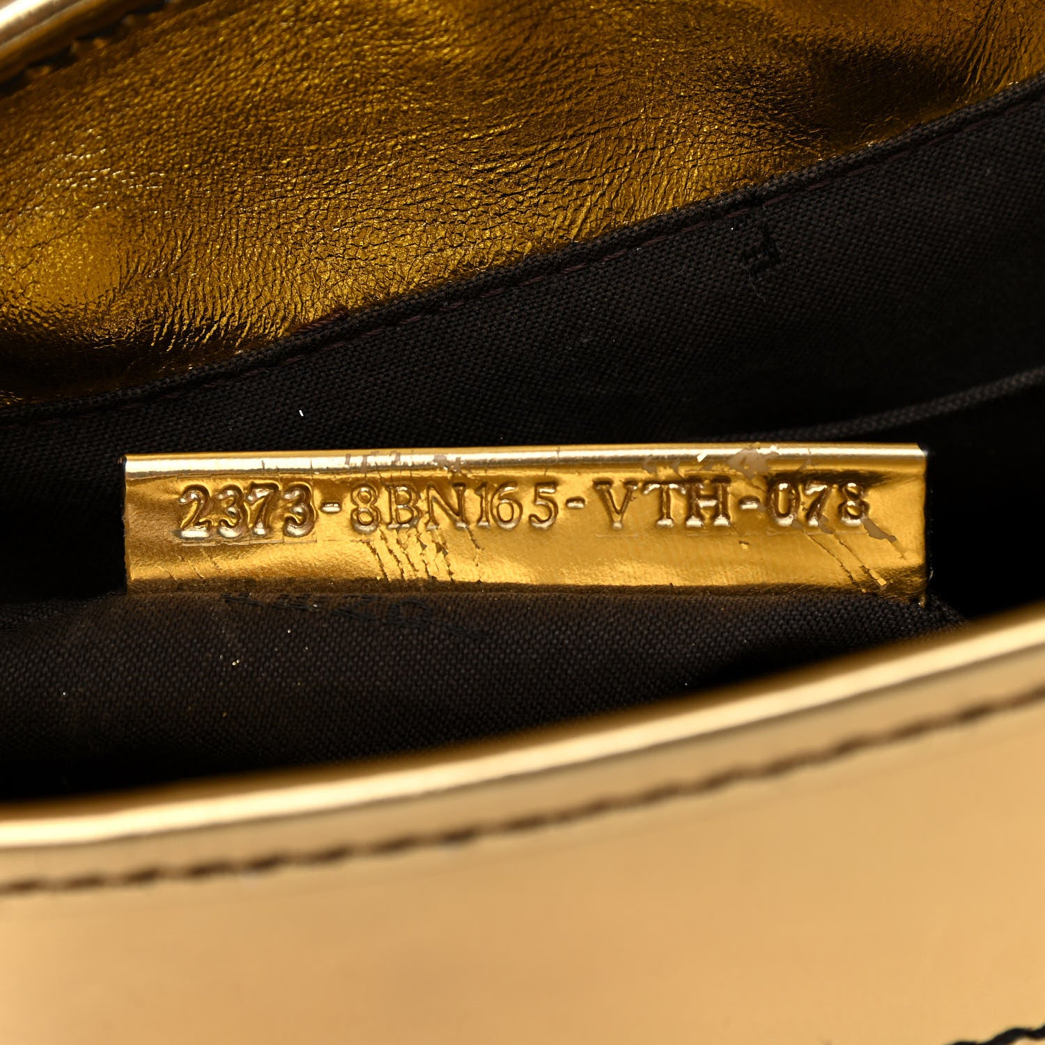 Fendi Patent Calfskin B Bag Gold 7 of 17