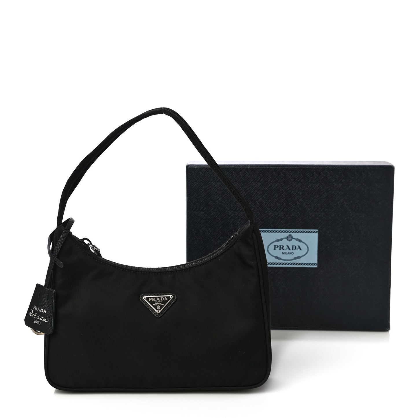 Tessuto Nylon Mini Re-Edition 2000 Bag Black