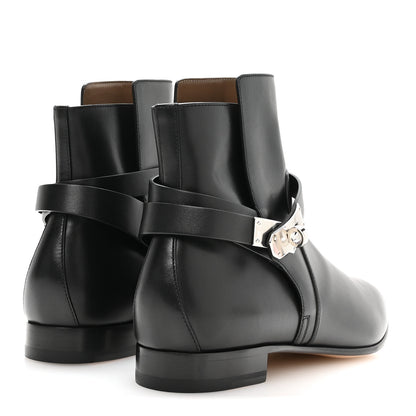 Hermes Calfskin Neo Low Boots 41 Black 5 of 9