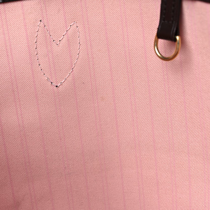 Louis Vuitton Damier Ebene Neo Neverfull MM Rose Ballerine 17 of 31