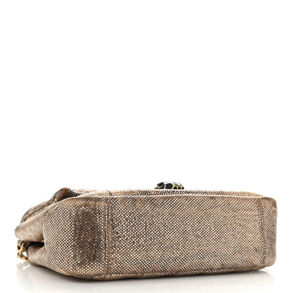 Bulgari Metallic Karung Matelasse Mini Serpenti Cabochon Crossbody Gold 4 of 13