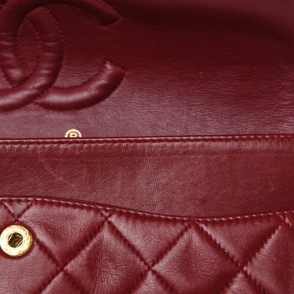 Chanel Lambskin Quilted Medium Double Flap Red 17 of 20