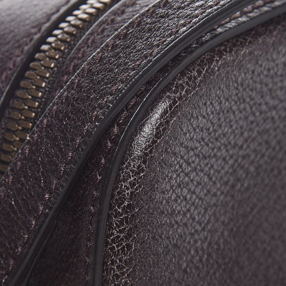 Gucci Textured Calfskin Web Small Webby Bee Shoulder Bag Brown Coffee 8 of 8