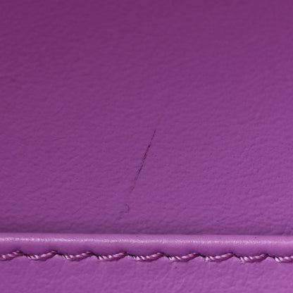 Chanel Caviar Quilted CC North South Filigree Vanity Case Purple 13 of 14