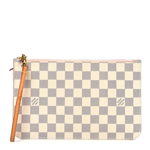 Damier Azur Neverfull MM GM Pochette Rose Ballerine