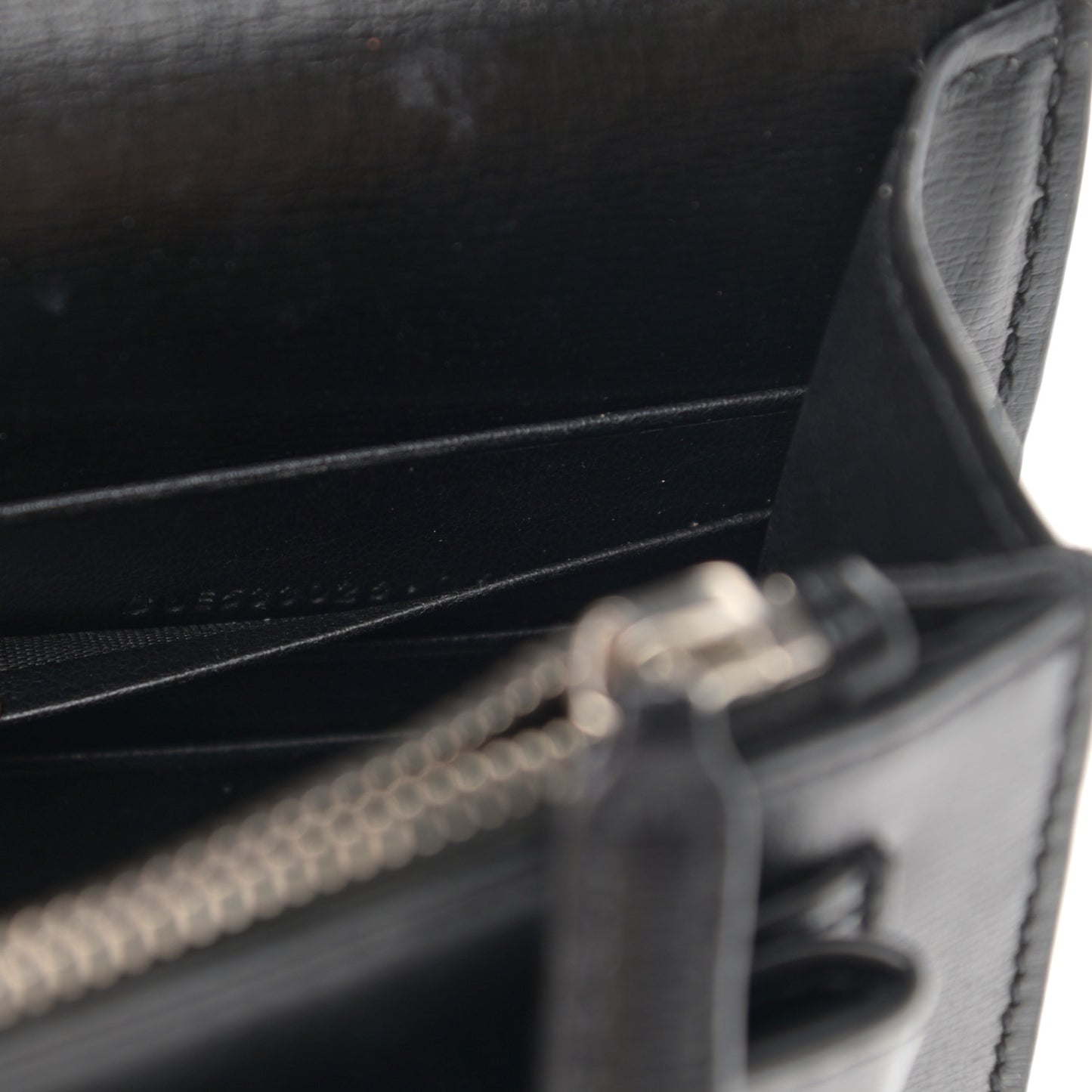 Calfskin Monogram Sunset Chain Wallet Black