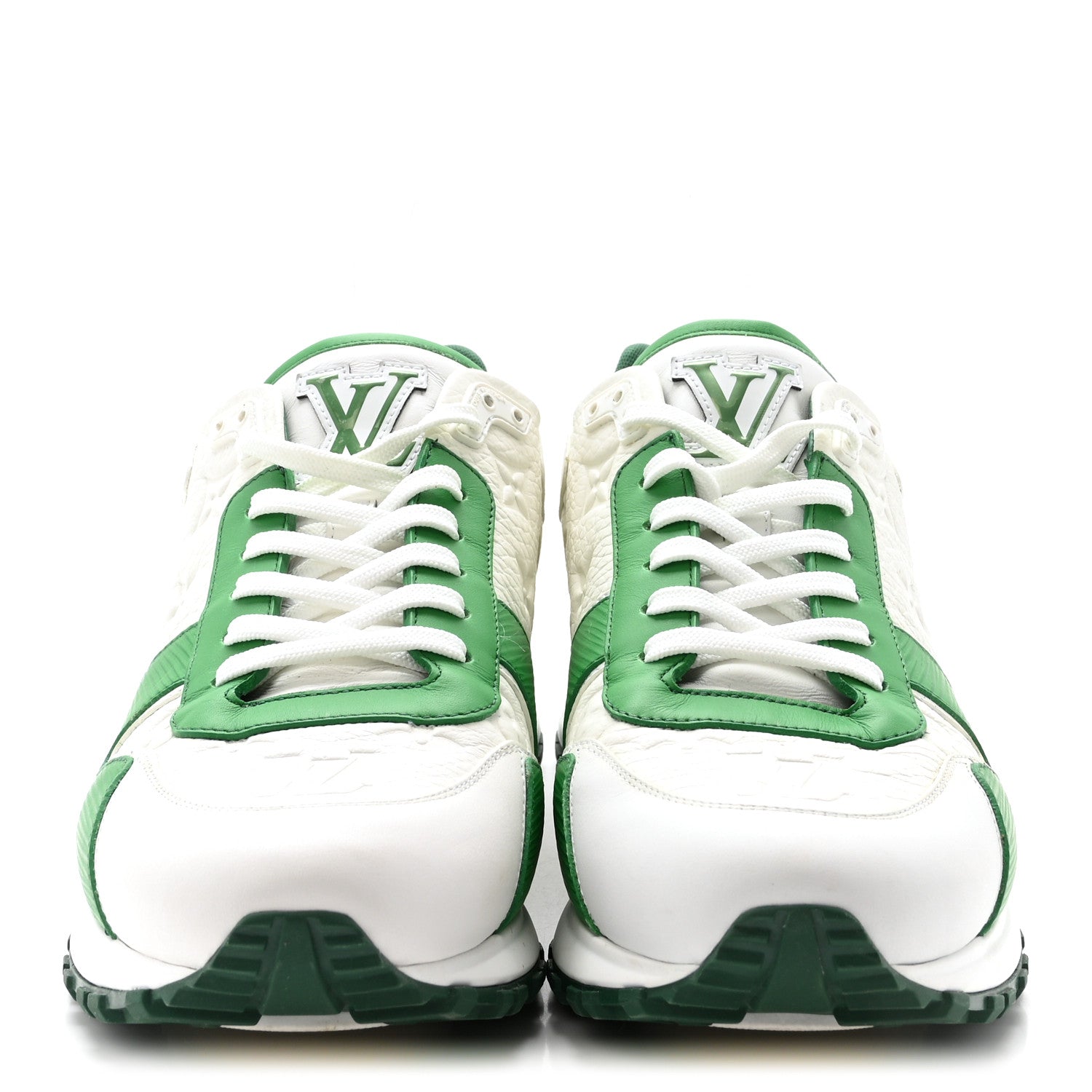 Louis Vuitton Calfskin Empreinte Mens Run Away Sneakers 8 White