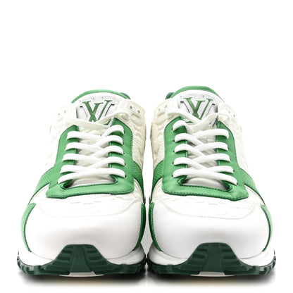 Louis Vuitton Calfskin Empreinte Mens Run Away Sneakers 8 White Green 3 of 9