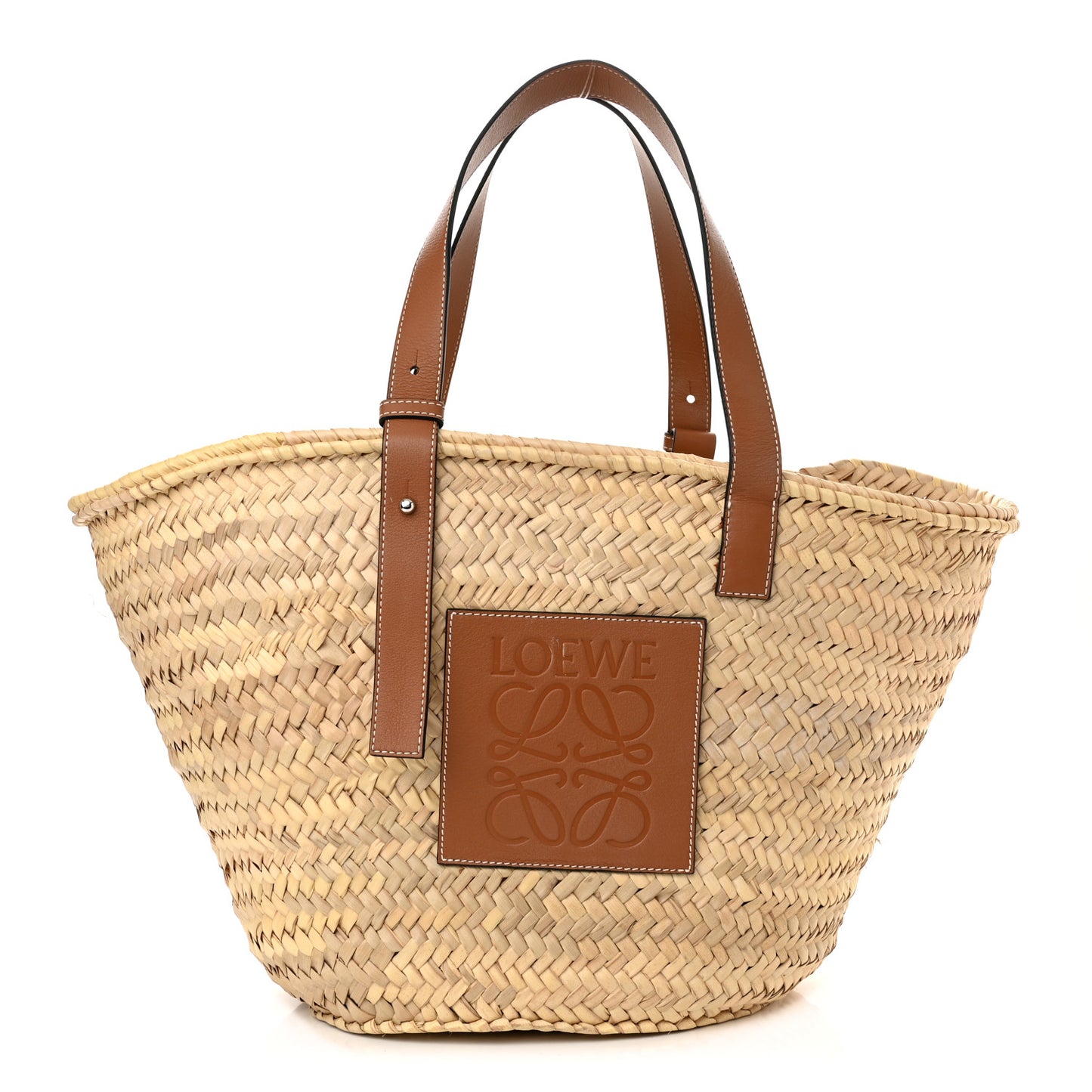 Raffia Basket Tote Bag Natural Tan