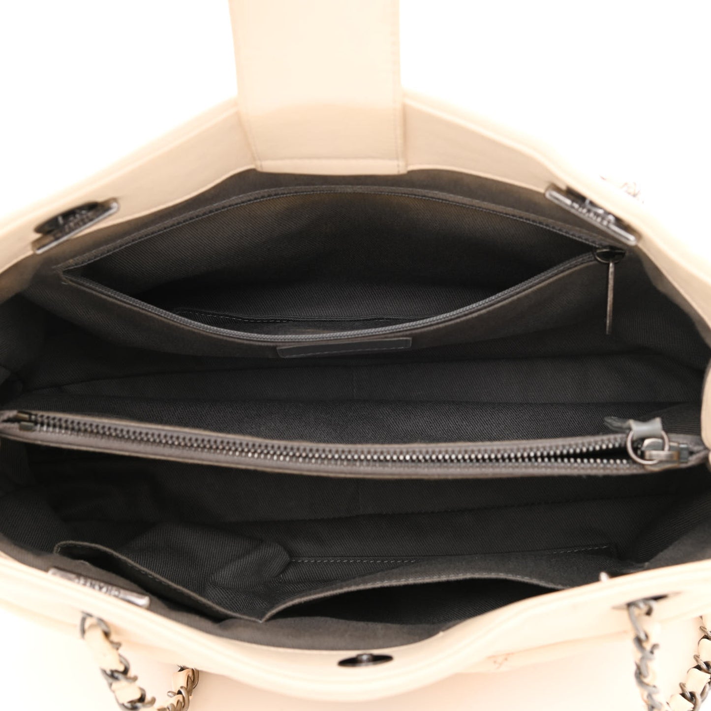 Calfskin Medium Stitch It Tote Beige