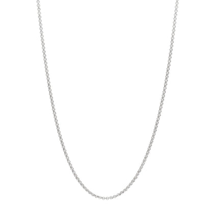 Chopard 18K White Gold 2mm Chain Necklace 16" 1 of 4