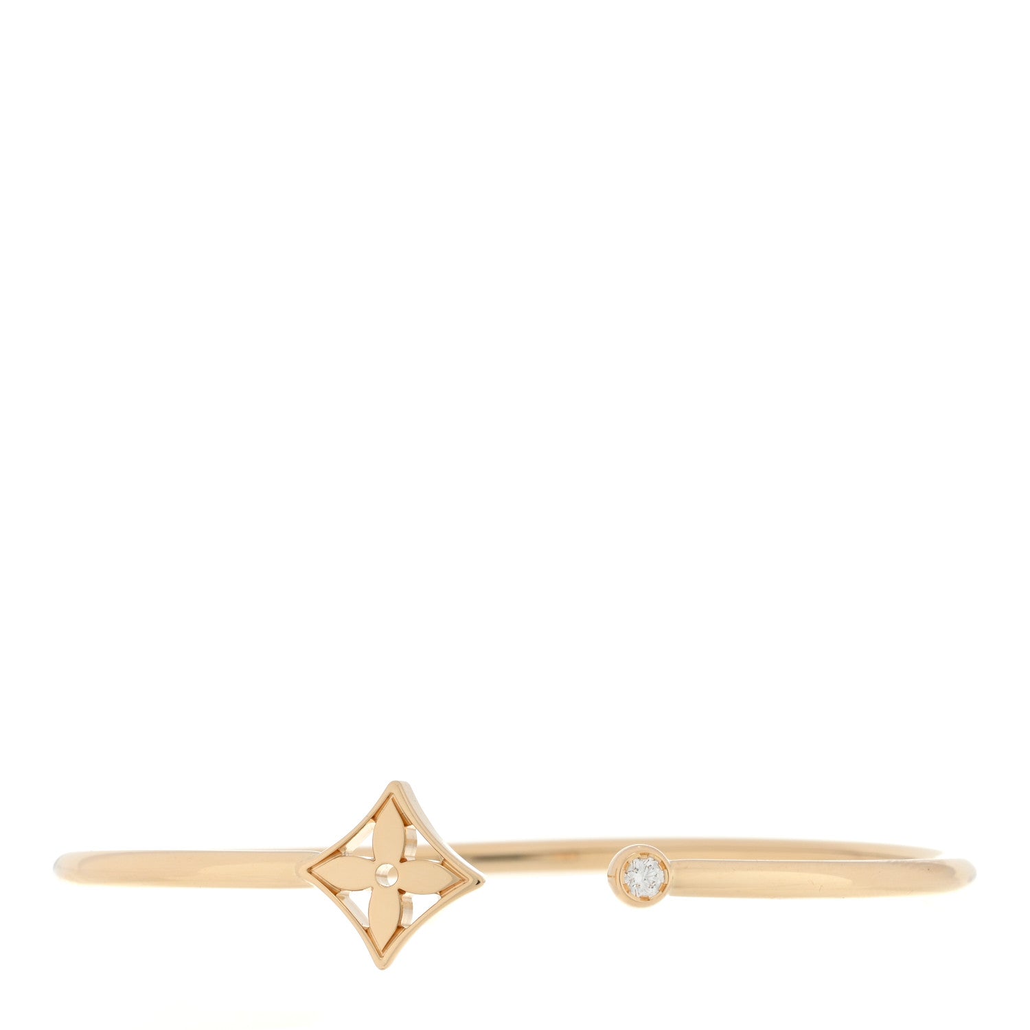 Louis Vuitton 18K Yellow Gold Diamond Idylle Blossom Twist Bracelet 1 of 3