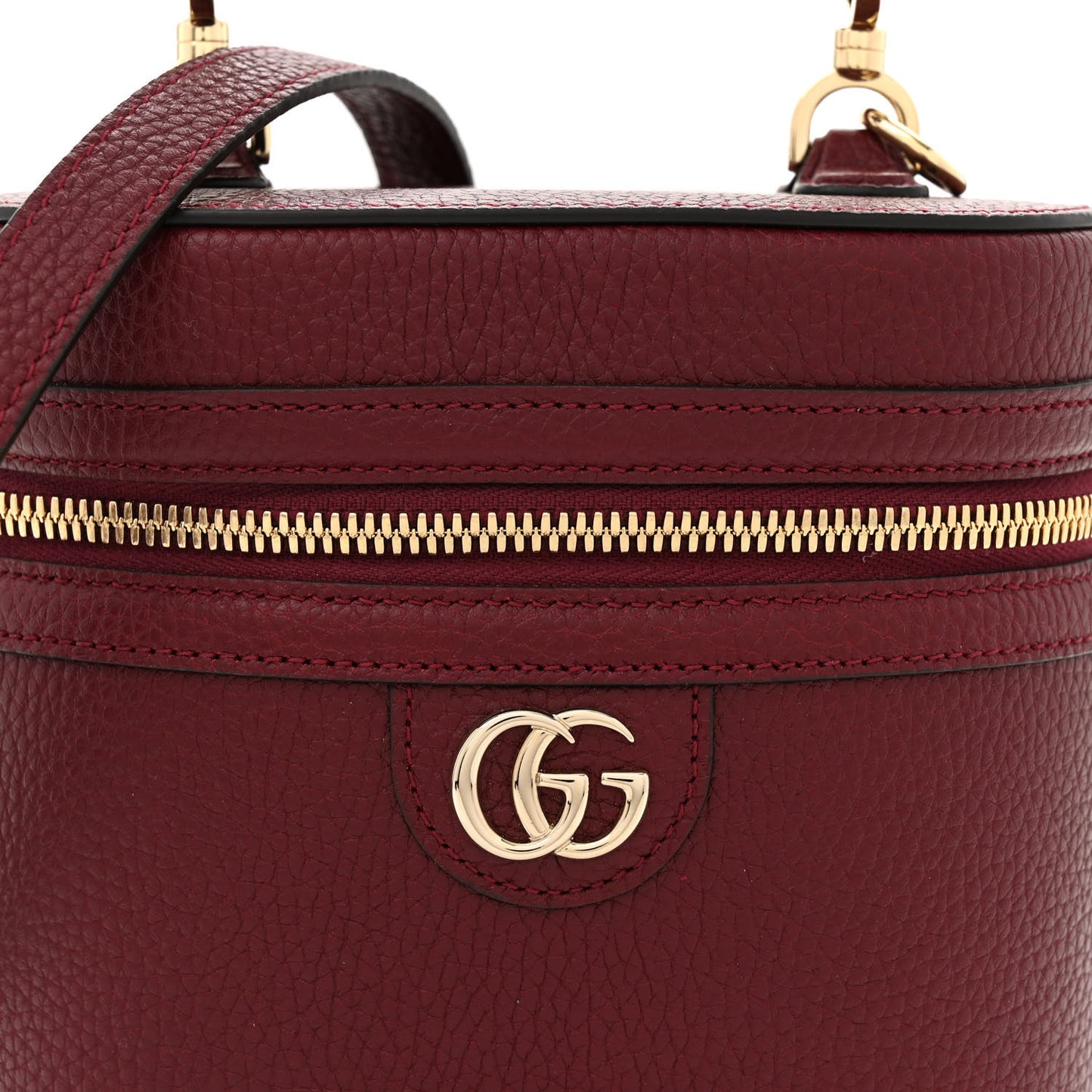 Calfskin Mini Bamboo Top Handle Shoulder Bag Rosso