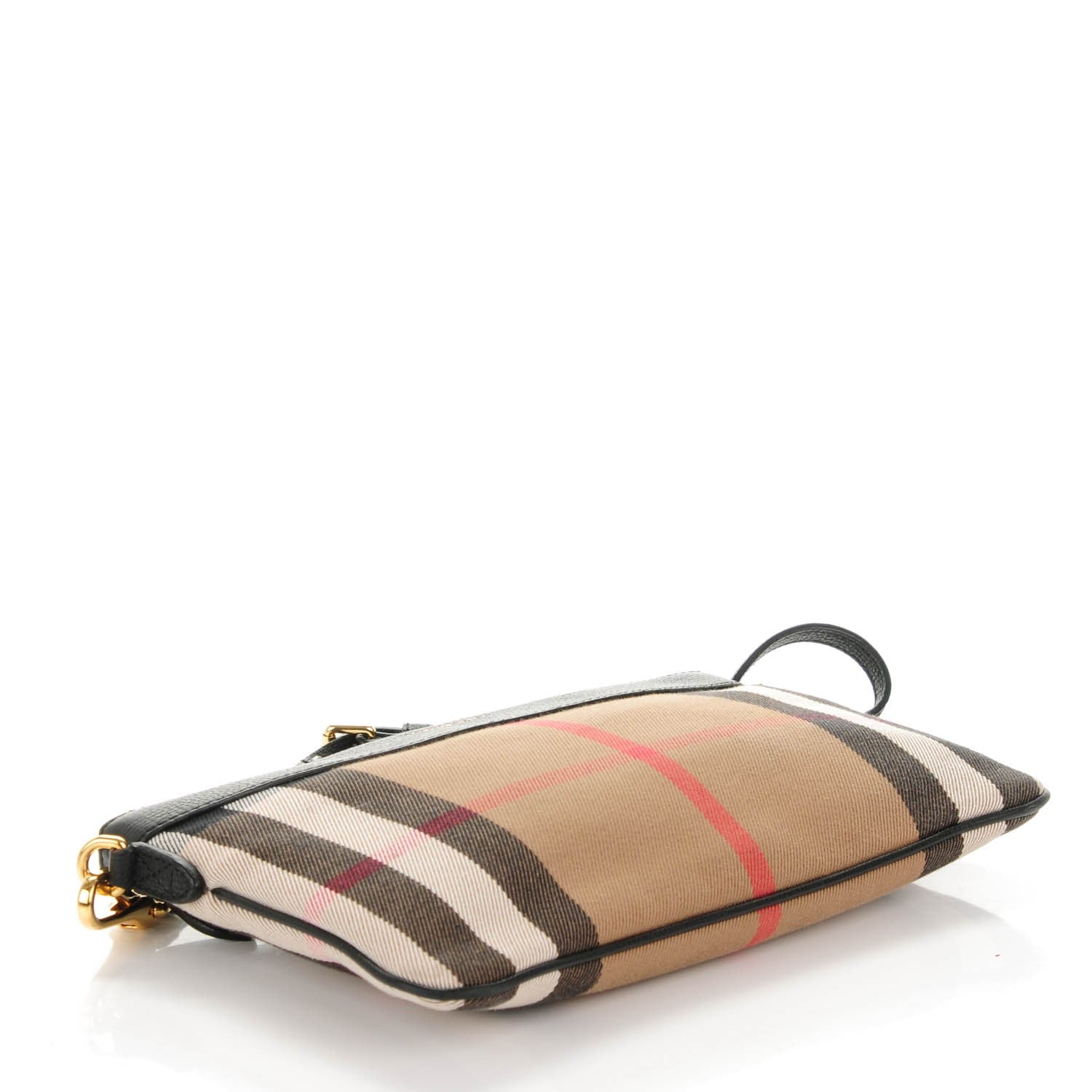 Burberry House Check Derby Peyton Crossbody Clutch Bag Black 5 of 9